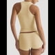 thumbnail image 4 of Conjunto de Shorts Deportivos Ajustados para Mujer: Top Sin Mangas y Shorts Amarillo S, 4 of 9