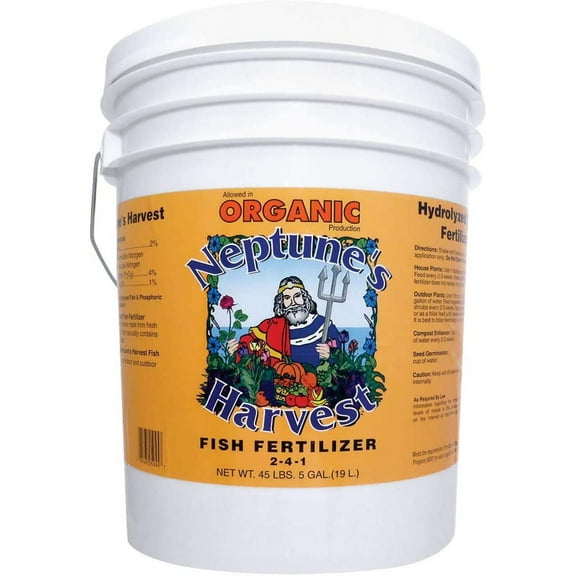 Neptune's Harvest Fish Fertilizer 2-4-1 (5 Gallon Pail)