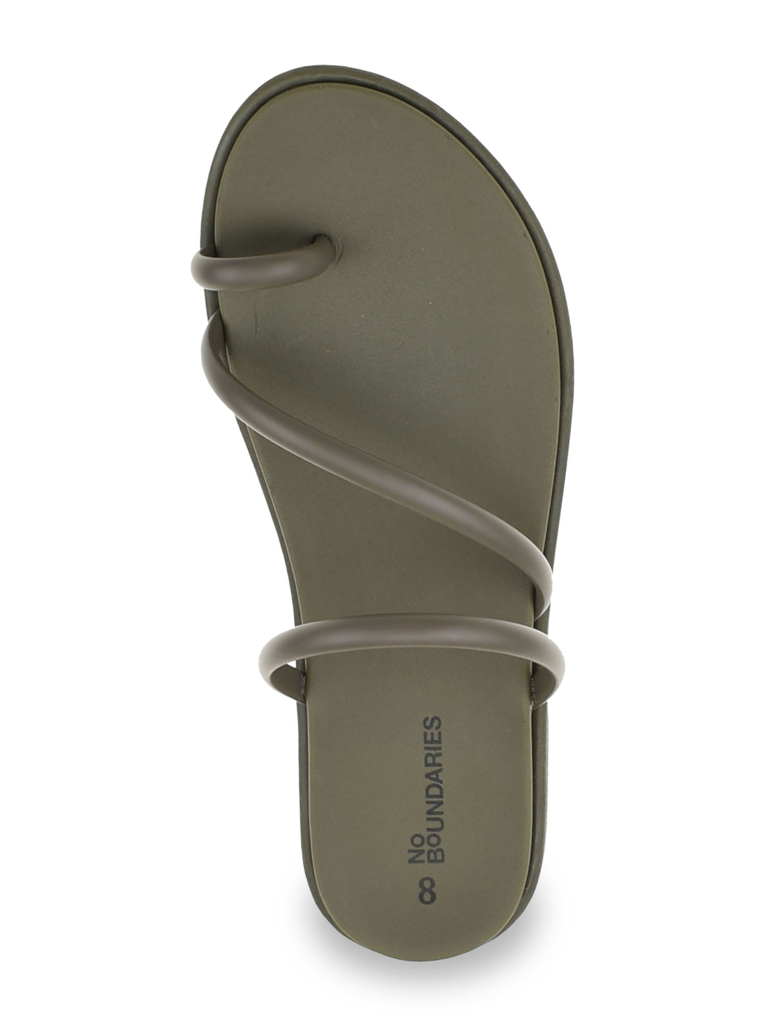 No Boundaries Women's Strappy Toe Loop Sandals