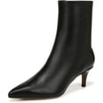 thumbnail image 3 of Franco Sarto Women's Anna Pointed Toe Kitten Heel Boot Black Leather 7M, 3 of 5