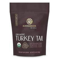 Sunwarrior Be Well Organic Turkey Tail Mushroom Powder, 3.5 oz (50 Servings)