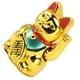 thumbnail image 3 of Decoración de gato de la suerte de 4 pulgadas que saluda con la mano para el escritorio del hogar, adorno de regalo dorado, 3 of 10