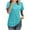 Blue, variant on Women's Solid Color Short Sleeve Round Neck Casual T-Shirt Tee Top, Loose Fit Breathable Cotton, Summer Fashion Basic | CSEONE,Blue XL