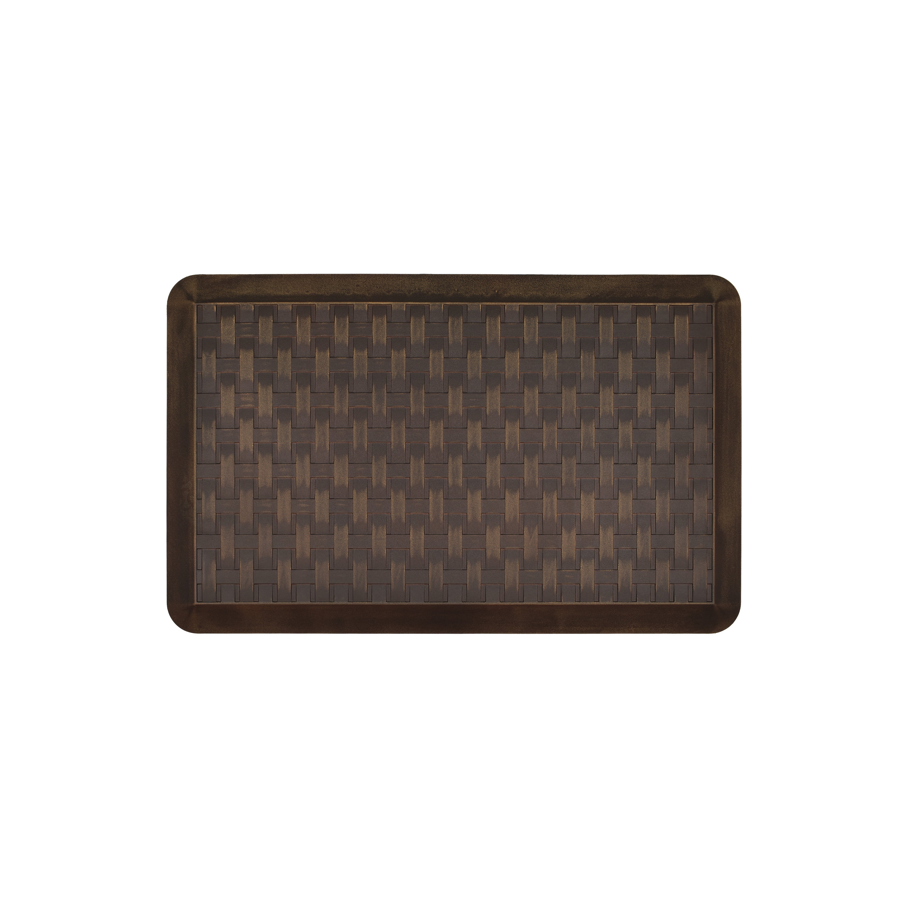 Better Homes & Gardens Woven Basket Kitchen Mat, Oil Rubbed Brown-, 20” x 32”