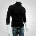thumbnail image 4 of Men‘S Autumn Solid Color Half-High Collar Tight-Fitting Bottoming Long-Sleeved T-Shirt, 4 of 8