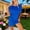 Blue, variant on jtjvou Women's Short Sleeve Ruched Bodycon Mini Dress Summer Casual Solid Color T-Shirt Dress Red S