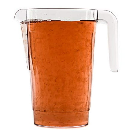 

PACK] 50 Oz Plastic Beverage Pitcher - Break Resistant Beverage Carafe - Great For Restaurants And Catering - Serveware For Water Cold Drinks Beer Lemonade Sangria (50Oz)