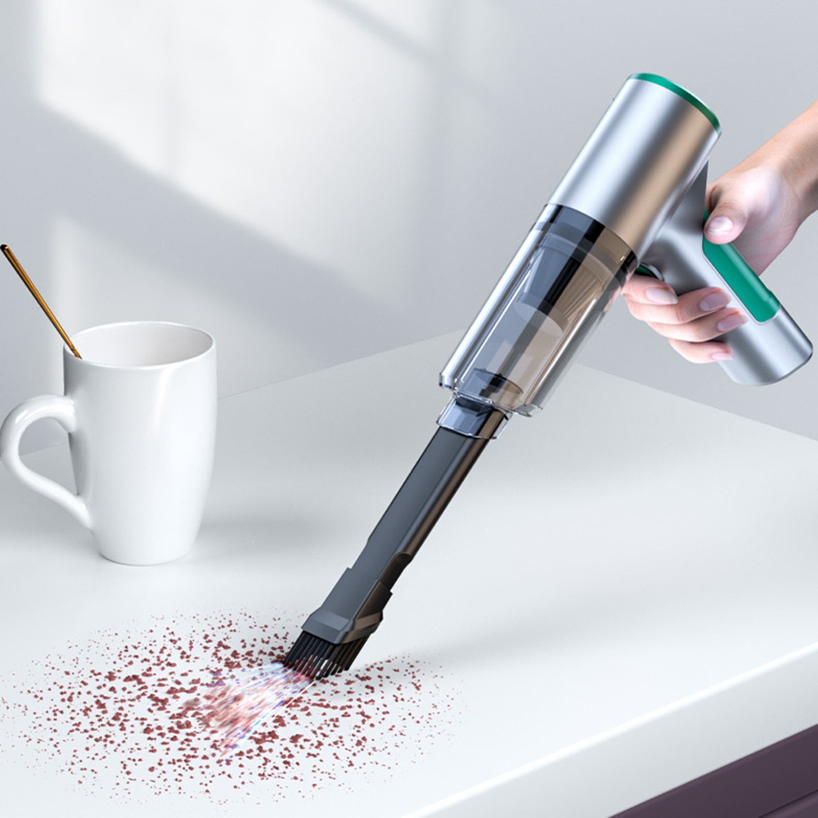 Uiz Merueh Cordless Car Vacuum Handheld Car Vacuum Portable Cordless Powerful Suction Hand Vac Perfect for Pet Hair, Cars, Home, Stairs