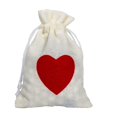thumbnail image 1 of Linen Candy Bag Drawstring Wedding Dustproof Heart Pouch Gift Organizer Small Party Favors Bags Dust Cover Pack, 1 of 7