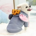 thumbnail image 4 of Winter Big Ear Mouse Dog Hoodies Cute Cheese Warm Pet Costume Halloween Cat Clothes for Small Medium Dogs Puppy French Bulldog Chihuahua, 4 of 10