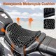 thumbnail image 2 of Motorcycle Seat Cushion Gel Shock Absorption 3d Honeycomb Mesh Breathable Motorbike Seat Pad Quick-drying Protective Ride Saddle Seat Cover Waterproof, 2 of 5