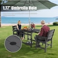 thumbnail image 6 of AwayHome 3-Piece HIPS Outdoor Patio Dining Set with 2 Chairs&Umbrella Hole,Black, 6 of 7