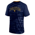 thumbnail image 2 of Men's Fanatics Navy West Virginia Mountaineers Arch Outline Raglan T-Shirt, 2 of 3