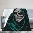 thumbnail image 1 of ZICANCN Death Evil Face Anti-Pilling Flannel Bed Throw Blankets - Couch-Ultra-Soft Micro Fleece Sofa Bed Camping Travel Blanket for Adults 60"x50", 1 of 8