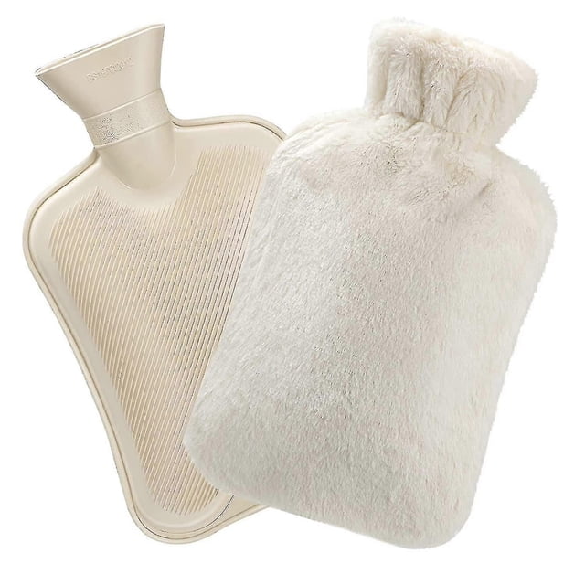 Hot Water Bottle With Soft Cover 2l