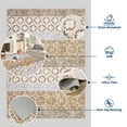 thumbnail image 3 of CAROMIO 10' x 13 Brown Area Rug for Living Room Floral Damask Pattern Non-slip Polyester Indoor Room Decor Rug, 3 of 6