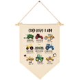 thumbnail image 1 of God Says I Am-Tema De Vehículo De Ingeniería-Regalo De Escrituras Para Bebés, Niños Y Niñas, Versículos Bíblicos Cristianos, Lienzo Colgante, Banderín, Decoración De Pared, Regalo Para Guardería, Habi, 1 of 5