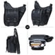 thumbnail image 4 of Bolso bandolera de hombro KAUKKO vintage de lona y patchwork de cuero FH03-2-Black, 4 of 5
