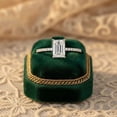 thumbnail image 3 of Jewelerix 2 CT Moissanite Diamond Engagement Ring Emerald Cut Comfort Fit Solitaire Ring for Women 10K White Gold Vermeil Wedding Gift Ring, 3 of 4