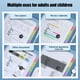 thumbnail image 5 of Organizador de exámenes plegable, portátil, transparente, 12 capas, 30 compartimentos, archivador, 12 separadores, organizador de documentos, para clase, oficina, metálico, 12 niveles,, 5 of 9