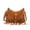 Brown, variant on Women’s Vintage Motorcycle Fringe Buckle Crossbody Bag – Faux Leather Shoulder Purse with Adjustable Strap for Commuting and Casual Outings Coffee
