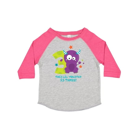 

Inktastic Monster 3rd Birthday Gift Toddler Boy or Toddler Girl T-Shirt