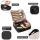thumbnail image 3 of Bolsa de maquillaje de viaje Queboom, neceser para cosméticos, neceser para mujer y hombre (negro), 3 of 5