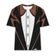 thumbnail image 4 of Puntoco Liquidación de camisetas cortas para mujer, nueva camiseta estampada informal de moda para mujer, camiseta de manga corta con cuello redondo, 4 of 4
