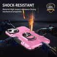 thumbnail image 5 of for iPhone 15 Case with Magnetic Ring Kickstand Durable [Military Drop Protection] [Magnetic Support Car Mount] Grip Shockproof Slim Rugged Matte Phone Cases For iPhone 15,Pink, 5 of 10