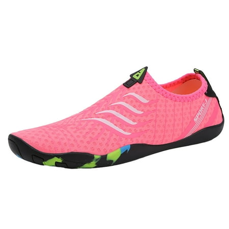 

Fdrone Durable and Comfortable Shoes Summer Water Shoes Men and Women Quick Drying Shoes Hiking Swimming Diving Shoes Tracing Shoes Elastic Lace up Stripes Fashion Lightweight and Stylish Shoes