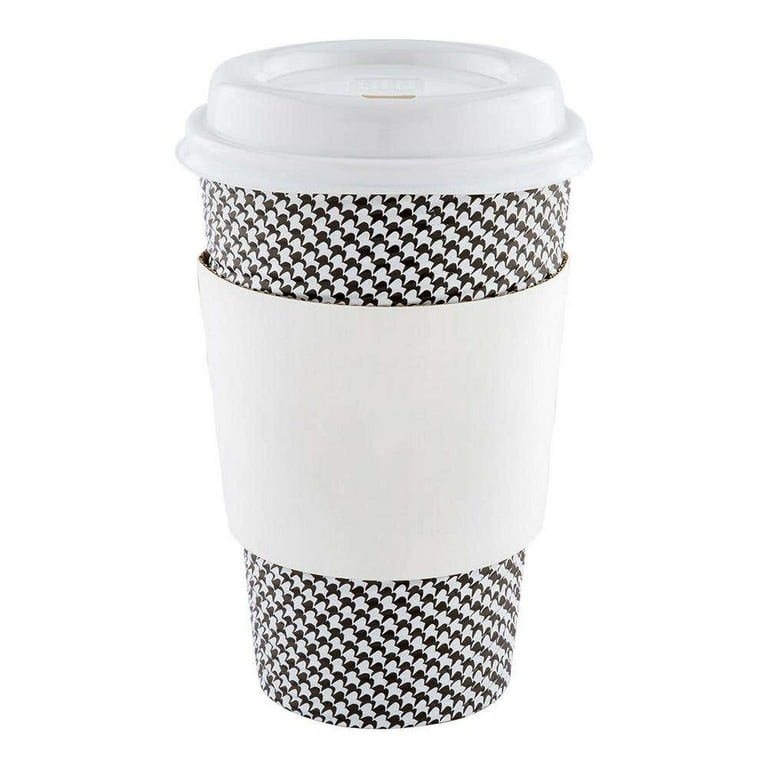 Restpresso Blue Paper Coffee Cup Sleeve - with Handle, Fits 12 / 16 / 20 oz  Cups - 1000 count box