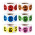 thumbnail image 1 of rollos de 3000 pegatinas con un 10% de descuento, etiquetas adhesivas de venta para tiendas minoristas, etiquetas de precios circulares de 1 pulgada, 1 of 7
