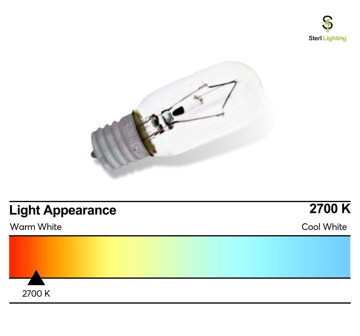Sterl Lighting (6 Pack) 40T6.5/CL/N 40-Watt Clear Tubular Intermediate (E17) Base Incandescent T6.5 Light Bulb
