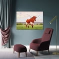 thumbnail image 3 of YarnArtistry Texas Decor Longhorn Cow Pictures Wall Decor Country Farmhouse Landscape Picture Living Room Bedroom Office Kitchen Wall Decor Framed Canvas Artwork, 3 of 6