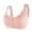2025/Pink, variant on Otvok Womens Comfortable Soft Solid Color Front Open Button Underwear Plus Size Bra Secondary Breast