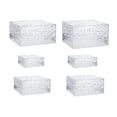 thumbnail image 1 of pitrice Acrylic Riser Display Stands With Hollow Bottoms Showcase Food And Desserts At Special Events Or Retail Buffet Riser 6 piece set, 1 of 6