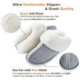 thumbnail image 3 of Women's Slipper Memory Foam Fluffy Soft Warm Slip On House Slippers,Anti-Skid Cozy Plush for Indoor Outdoor, 3 of 7