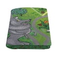 thumbnail image 2 of CADecor Girl and Wolf Throw Blanket Bed Sofa Blanket 58x80 inches, 2 of 3