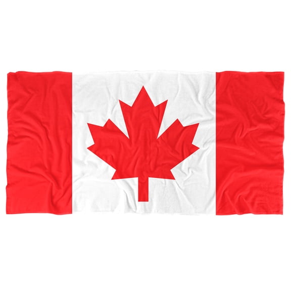 Canadian Flag Beach Towel, 30"x60" Beach Towel