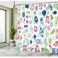 thumbnail image 5 of Ambesonne Music Shower Curtain, Modern Ombre Guitar Gamer, 69"Wx84"L, Multicolor, 5 of 5