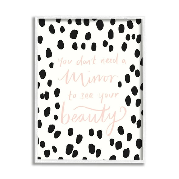 Stupell Industries Don't Need A Mirror Sentiment Beauty Positivity Polka-Dots, 24 x 30, Designed by Heather McLaughlin
