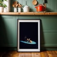 thumbnail image 6 of Orange water - Photography Minimalist Lemon Cocktail Bar Fruit Moody Kitchen Decor Black Framed Wall Art Print 5 x 7 inches, 6 of 8
