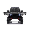 thumbnail image 6 of Ambifirner 24V Ride On Toys : 2 Seater Kids Electric Vehicle, Battery Powered Ride On Car w/Remote Control, Bluetooth, LED Lights, Suspension Spring Black, 6 of 6