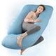 thumbnail image 1 of Almohada de Embarazo con Funda de Enfriamiento Almohada de Maternidad en Forma de J Almohada Lateral de Cuerpo Completo para Espalda, piernas y Vientre, cómoda Funda de enfriamiento, 1 of 9
