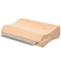 Wooden Horse Brush Pet Hair Removal Tool Horse Grooming Scraper Metal Brush Horse Hair Removing Brush Bridegroom