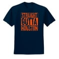 thumbnail image 2 of Straight Outta Houston HOU Fan | Fantasy Baseball Fans | Mens Sports Graphic T-Shirt, Navy, Small, 2 of 4