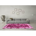 thumbnail image 3 of Ahgly Company Indoor Square Abstract Pink Modern Area Rugs, 5' Square, 3 of 4