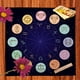 thumbnail image 1 of Mantel de Tarot de runas personalizable, tela de Altar de Geometría Sagrada, brujería, astrología pagana, adivinación, Alfombra de tarjeta de oráculo qym unisex, 1 of 2