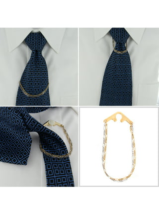 UJOY Tie Clips Set for Men Tie Bar Clip Black Silver-Tone Gold
