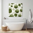 thumbnail image 6 of Wall Art Prints, Sage Green Marble Framed Canvas Prints for Bedroom Living Room Bathroom Office, Gold White Geometric Hexagon Modern Gallery Wrap Wall Art Poster for Gifts Home Decor 12"x12", 6 of 9